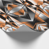 Papier Cadeau Orange dégradé couleur remplissage conception méca (Coin)