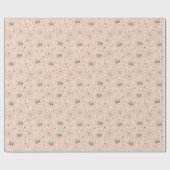 Papier Cadeau Orange Éffrayant mignonne Bébé araignées, Webs & C (Plat)