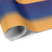 Papier Cadeau orange et bleu (Coin rond)
