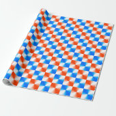Papier Cadeau orange et bleu (Déroulé)