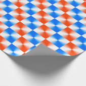 Papier Cadeau orange et bleu (Coin)