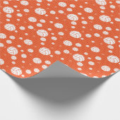 Papier Cadeau Orange et White Volleyball (Coin)