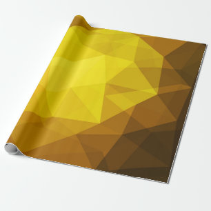 Papier Cadeau Orange foncé polygonal. Une illustration de couleu