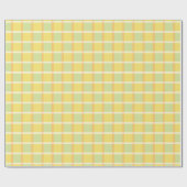 Papier Cadeau Orange Green Yellow Pastel À damiers Motif (Plat)