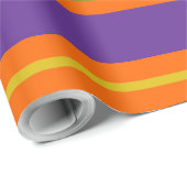 Papier Cadeau Orange, Jaune, Rouge, Vert et Violet (Coin rond)