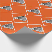 Papier cadeau Orange Lacrosse (Coin)