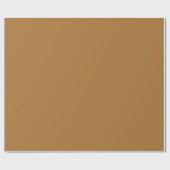 Papier Cadeau  orange (marron) (couleur solide) (Plat)