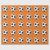 Papier Cadeau Orange Merci Coach Soccer Wraper Papier (Plat)