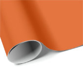 Papier Cadeau Orange profond (Coin rond)