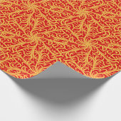 Papier Cadeau Orange rouge de flamme de Winston (Coin)