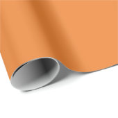 Papier Cadeau Orange uni de Princeton (Coin rond)
