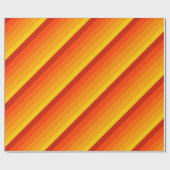 Papier Cadeau Orange Yellow Happy Birthday Giftwrap Ajouter un n (Plat)