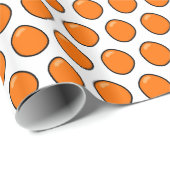 Papier Cadeau Oranges (Coin rond)