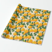 Papier Cadeau Oranges (Déroulé)