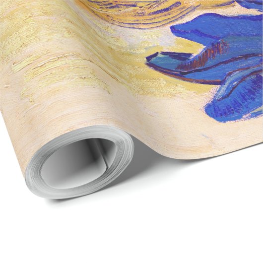 Papier Cadeau Oranges et citrons avec gants bleus, Van Gogh (Coin rond)