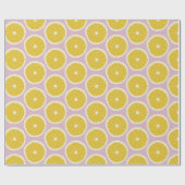 Papier Cadeau Oranges modernes Motif Livre blanc Jaune (Plat)