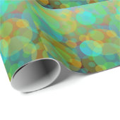 Papier Cadeau Orbes Colorés Art Abstrait (Coin rond)