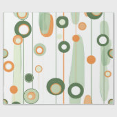 Papier Cadeau Orbitales rétro (Plat)