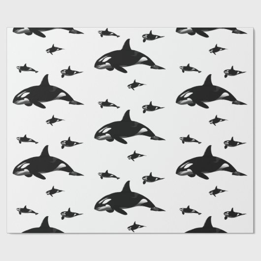 Papier Cadeau Orca (Plat)