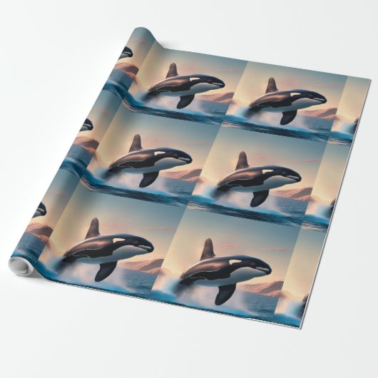 Papier Cadeau Orca (Déroulé)