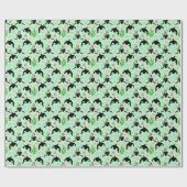 Papier Cadeau Orca Whale Wrapping Paper in Green (Plat)