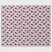 Papier Cadeau Orca Whale Wrapping Paper in Pink (Plat)