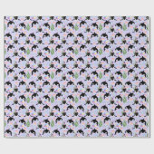 Papier Cadeau Orca Whale Wrapping Paper in Purple (Plat)