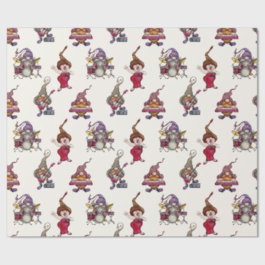 Papier Cadeau Orchestre Dwarf Music et diva offrent un concert d (Plat)