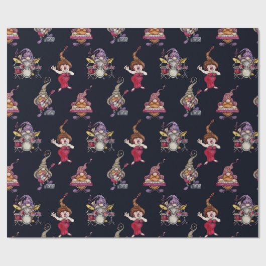 Papier Cadeau Orchestre Dwarf Music et diva offrent un concert g (Plat)