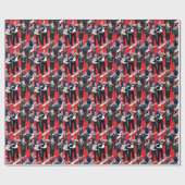 Papier Cadeau Orchestre Mariachi Mexicain (Plat)