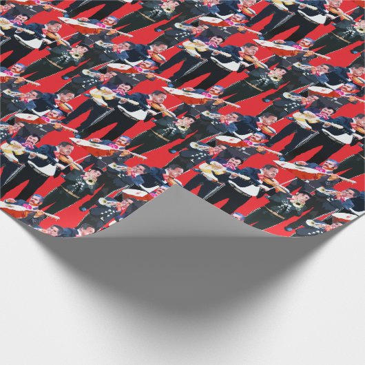Papier Cadeau Orchestre Mariachi Mexicain (Coin)