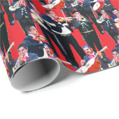 Papier Cadeau Orchestre Mariachi Mexicain (Coin rond)