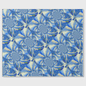 Papier Cadeau Orchidée aquarelle peinture, Nuages Mandala (Plat)