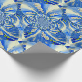 Papier Cadeau Orchidée aquarelle peinture, Nuages Mandala (Coin)