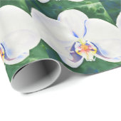 Papier Cadeau Orchidée blanche (Coin rond)