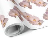 Papier Cadeau Orchidée blanche (Coin rond)
