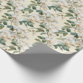 Papier Cadeau Orchidée blanche de Phalaenopsis (Coin)