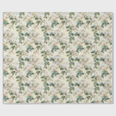 Papier Cadeau Orchidée blanche Phalaenopsis (Plat)