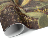 Papier Cadeau Orchidée de Cattleya et trois colibris par Heade (Coin rond)