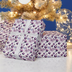 Papier Cadeau Orchidée éblouissante : Une fusion de violet et d'