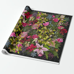 Papier Cadeau Orchidée Giftwrap de vacances