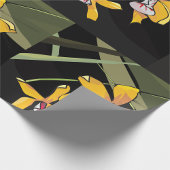 Papier Cadeau Orchidée jaune Fleur tropicale Botanique