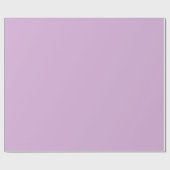 Papier Cadeau Orchidée molle couleur solide pastel violet lilas (Plat)