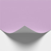 Papier Cadeau Orchidée molle couleur solide pastel violet lilas (Coin)