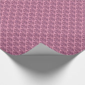Papier Cadeau Orchidée pourpre gelée Damas (Coin)