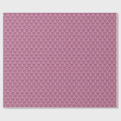 Papier Cadeau Orchidée pourpre gelée Damas (Plat)