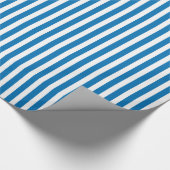 Papier Cadeau Orchidée rayonnante et Motif rayé blanc (Coin)