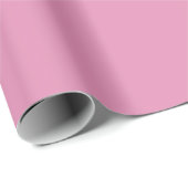 Papier Cadeau Orchidée Rose Poussiéreuse Pop De Couleur  (Coin rond)