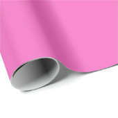 Papier Cadeau Orchidée uni couleur solide rose vif (Coin rond)