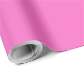 Papier Cadeau Orchidée uni couleur solide rose vif (Coin rond)